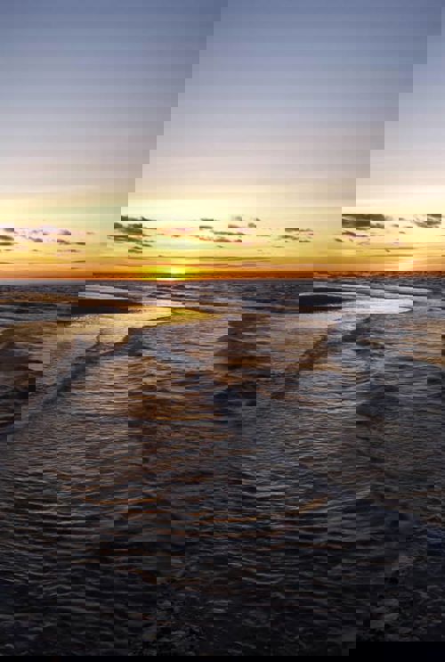 Vinter Skagen Hav Kystlinje