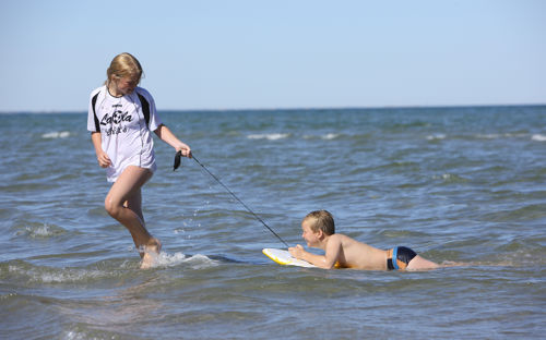 Boern Strand Ved Brug Krediteres Turisthus Nord